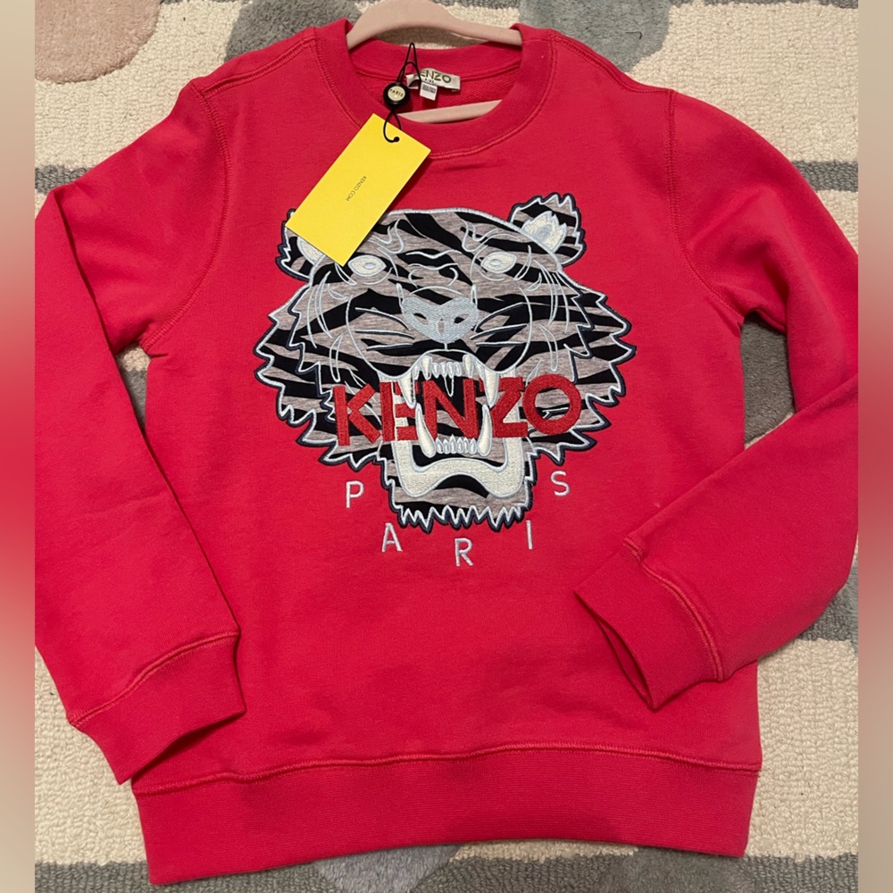 Kenzo girls tiger head sweatshirt